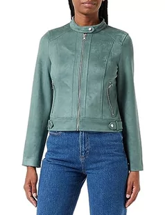 VERO MODA Vmjose Mari Short Faux Suede Jacket Boos kurtka damska, Ciemny las, XS - Kurtki damskie - miniaturka - grafika 1