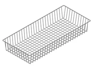 Element System Druciany kosz półkowy, 800x350 mm, szary 10705-00003 - Szafy i regały magazynowe - miniaturka - grafika 1