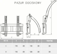 Wyposażenie gospodarstwa rolnego - BERWILIA Pazur dociskowy do wózka widłowego (szerokość: 1100 lub 1200 mm) 29082382 - miniaturka - grafika 1