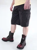 Spodnie męskie - spodnie bojówki krótkie BERMUDA T/C SCHWARZ-M - miniaturka - grafika 1