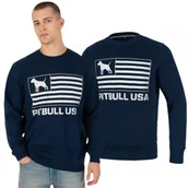 Odzież taktyczna i umundurowanie - Bluza Pit Bull Cotton Terry Pitbull USA - Granatowa S - miniaturka - grafika 1