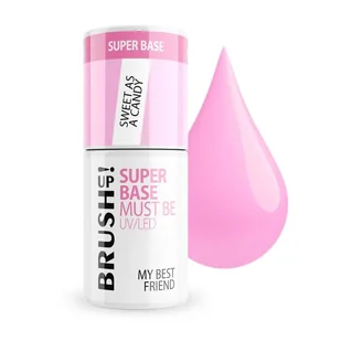BrushUp! Super Base baza hybrydowa do paznokci Sweet As A Candy 5g - Lakiery hybrydowe - miniaturka - grafika 1