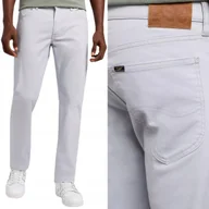 Spodnie męskie - Lee DAREN Material Grey proste spodnie materiałowe z niższym stanem W32 L34 - miniaturka - grafika 1
