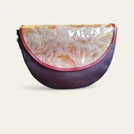 Torebki damskie - Kolorowa torebka półksiężyc listonoszka skórzana - miniaturka - grafika 1