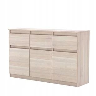 Komoda szafka Sonoma 120cm z szufladami Pojemna Rtv do Sypialni - Komody - miniaturka - grafika 1