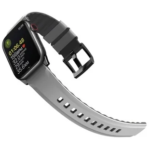 UNIQ pasek Linus Apple Watch Series 4/5/6/7/8/SE/SE2/Ultra 42/44/45mm. Airosoft Silicone szary/chalk grey - Akcesoria do smartwatchy - miniaturka - grafika 5