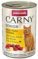 Mokra karma dla kotów - ANIMONDA Cat Carny Senior smak: Wołowina, kurczak, ser  400g - miniaturka - grafika 1