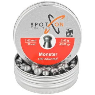 Śrut Spoton Monster 7.62 mm, 100 szt. 2.92g/45.02gr - Amunicja do wiatrówek - miniaturka - grafika 3