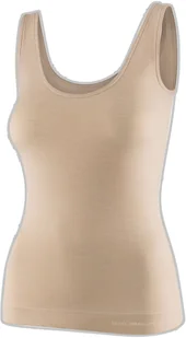 TA1059W Koszulka damska bez rękawów COMFORT MERINO beżowy XL - Koszulki i topy damskie - miniaturka - grafika 1