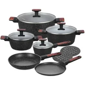 Zestawy garnków i patelni - ZESTAW 12 ELEM. GARNKÓW MARMURKOWYCH KLAUSBERG KB-7831 - miniaturka - grafika 1