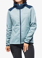 Kurtki rowerowe - Kurtka rowerowa damska Vaude Qimsa Softshell Jacket - cloudy blue - miniaturka - grafika 1