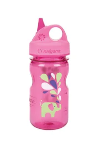 Nalgene, Butelka dla dzieci, Grip-n-Gulp Pink with Elephant, różowy, 350 ml - Shakery i bidony sportowe - miniaturka - grafika 1