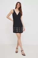 Sukienki - Sisley sukienka kolor czarny mini prosta - miniaturka - grafika 1
