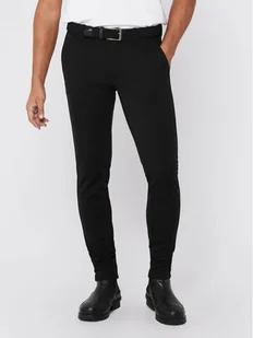 Only & Sons Spodnie materiałowe Mark 22010209 Czarny Slim Fit - Spodnie męskie - miniaturka - grafika 1