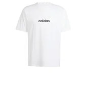 Koszulki męskie - adidas Mężczyźni ESSENTIALS LINEAR SINGLE JERSEY TEE, White/Black, S - miniaturka - grafika 1