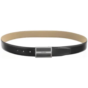 Pasek Metal Inlaid CK Plaque 35MM CK Black Smooth K50K512333 BEH (CK564-a) Calvin Klein - Paski - miniaturka - grafika 1