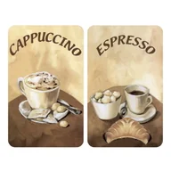 Pozostałe akcesoria kuchenne - Zestaw 2 szklanych płyt ochronnych na kuchenkę Wenko Coffee - miniaturka - grafika 1