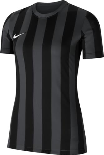 Nike Damska koszulka Striped Division Iv Jersey Ss Women T-Shirt szary antracytowy/czarny/biały XS