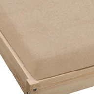 Prześcieradła - Prześcieradło frotte z gumką 90x200 cappuccino GRUBE - miniaturka - grafika 1
