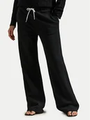Spodnie sportowe damskie - Polo Ralph Lauren Spodnie dresowe 211977959002 Czarny Wide Leg - miniaturka - grafika 1