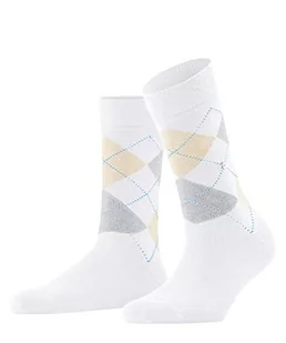 Burlington Kobiety Skarpety Queen W SO Trwała Organiczna Bawełna z wzorem 1 Para, Biały (White 2005), 36-41 - Skarpetki damskie - miniaturka - grafika 1