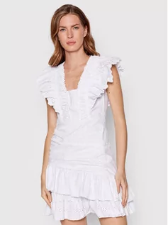 Sukienki - Rinascimento Sukienka letnia CFC0109136003 Biały Slim Fit - grafika 1