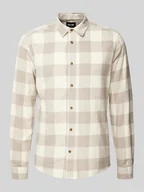 Koszule męskie - Koszula casualowa o kroju slim fit ze wzorem w kratkę - miniaturka - grafika 1
