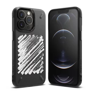 RINGKE Onyx Design wytrzymałe etui pokrowiec iPhone 13 Pro czarny (Paint) (OD551E229) OD551E229 - Etui i futerały do telefonów - miniaturka - grafika 1