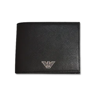 Duży portfel męski Emporio Armani skórzany czarny - Y4R165-Y138E-81072 - Akcesoria podróżnicze - miniaturka - grafika 1