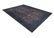 Dywany - Dywan do prania ANDRE 1013 Ornament, vintage antypoślizgowy - / terakota czarny 160x220 cm - miniaturka - grafika 1
