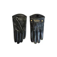 Rękawiczki - Damskie Rękawice GUESS ISA GLOVES AW9983LEA02-BLA – Czarny - miniaturka - grafika 1