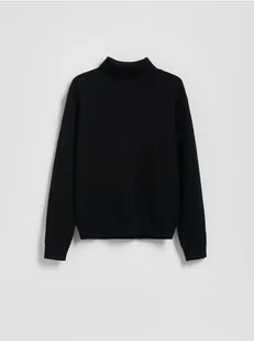 Reserved - Klasyczny golf - czarny - Bluzy dla chłopców - miniaturka - grafika 1