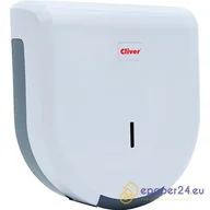 Dozowniki papieru i mydła dla firm - Podajnik do papieru toaletowego Cliver biało-szary - miniaturka - grafika 1