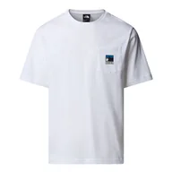 Koszulki męskie - Koszulka męska The North Face Mountain 0A8E3MFN41 - biała - miniaturka - grafika 1