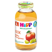 Soki i herbatki dla dzieci - HIPP - BIO sok jabłka - winogrona po 4 mioesiącu - miniaturka - grafika 1