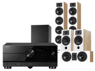 Kino domowe - Yamaha RX-A6A (czarny) + Diva 6 + 3 + 7 (dąb) + Basso 880 - miniaturka - grafika 1