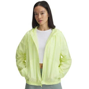 Damska kurtka treningowa Under Armour UA Rival Sport Windbreaker Jkt - żółta - Kurtki damskie - miniaturka - grafika 1