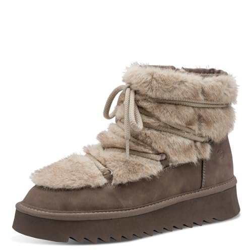 Tamaris Damskie buty WL Boot 1-26475-45 śniegowce, szarobrązowe (taupe), 41 EU, szarobrązowy, 41 EU
