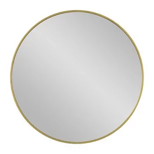 Lustro łazienkowe okrągłe 80 cm złota rama - Lustra - miniaturka - grafika 1