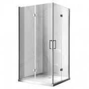 Kabiny prysznicowe - Hydrosan Kabina prysznicowa drzwi składane prostokątna 100x80 KZ12BC - miniaturka - grafika 1