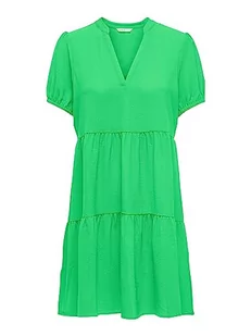 ONLY Women's Onlnova Life S/S THEA Dress SOLID PTM sukienka, Summer Green, S, Summer Green, S - Sukienki - miniaturka - grafika 1