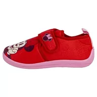 Buty dla dziewczynek - Mouse Minnie Mouse Home Trampki - Czerwony i Różowy - Rozmiar 28-29 - Zapięcie na rzep - Trampki dziecięce typu Francesita z poliestru i TPR - Oryginalny produkt zaprojektowany w Polsce, Czerwony, - miniaturka - grafika 1