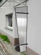 Daszki nad drzwi - LANITPLAST ścianka boczna UNI antracyt / PC - miniaturka - grafika 1