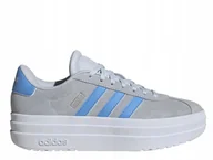Buty sportowe damskie - Buty damskie adidas VL Court Bold szare platforma sneakers IH8033 39 1/3 - miniaturka - grafika 1