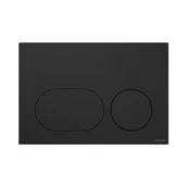 Przyciski spłukujące - Przycisk spłukujący do stelaża czarny matowy Auro Cersanit - miniaturka - grafika 1