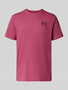 T-shirt z nadrukiem z logo - Koszulki męskie - miniaturka - grafika 1