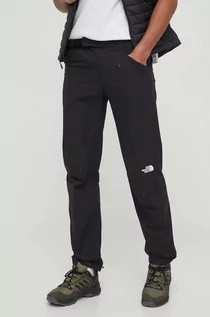 Spodnie sportowe męskie - The North Face spodnie outdoorowe kolor czarny - grafika 1