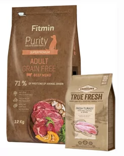 Fitmin Dog Purity Grein Free Adult Beef 12 kg - Sucha karma dla psów - miniaturka - grafika 1