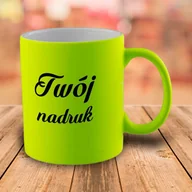 Kubki - Żółty kubek FLUO-COLOR z Twoim nadrukiem - miniaturka - grafika 1