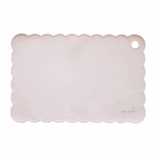 Pasteloworóżowa silikonowa podkładka JackOJuno - Miseczki i talerzyki dla dzieci - miniaturka - grafika 1